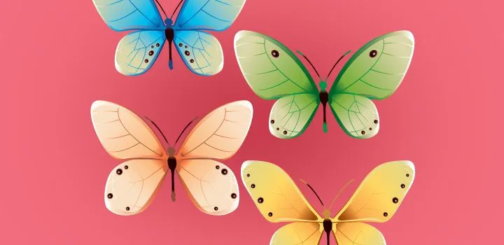 Mariposa vectorizada gratis - Imagui