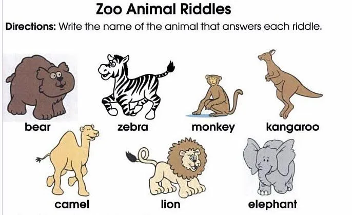 Marisol Miranda - Aprendo ingles: Zoo animal Riddles