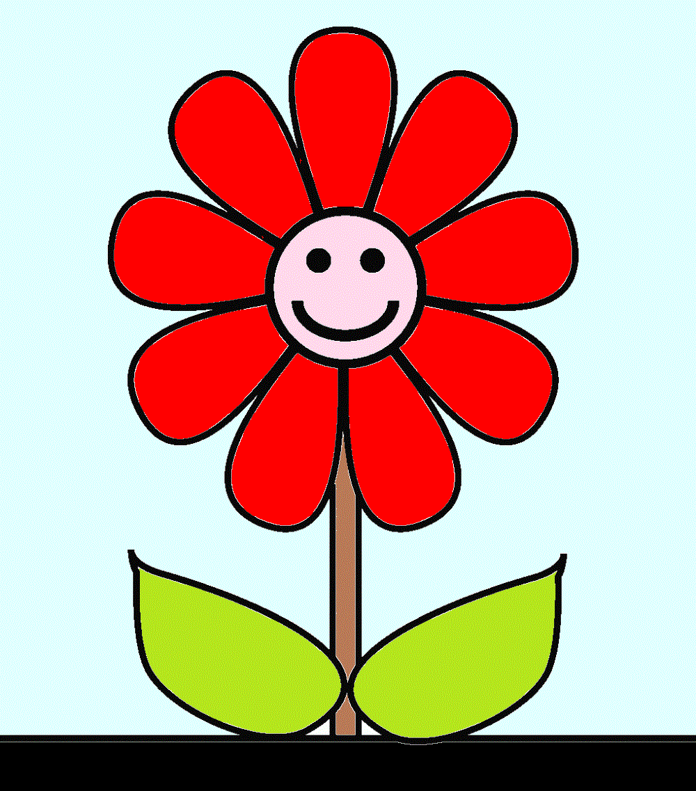 Flor en dibujo animado - Imagui