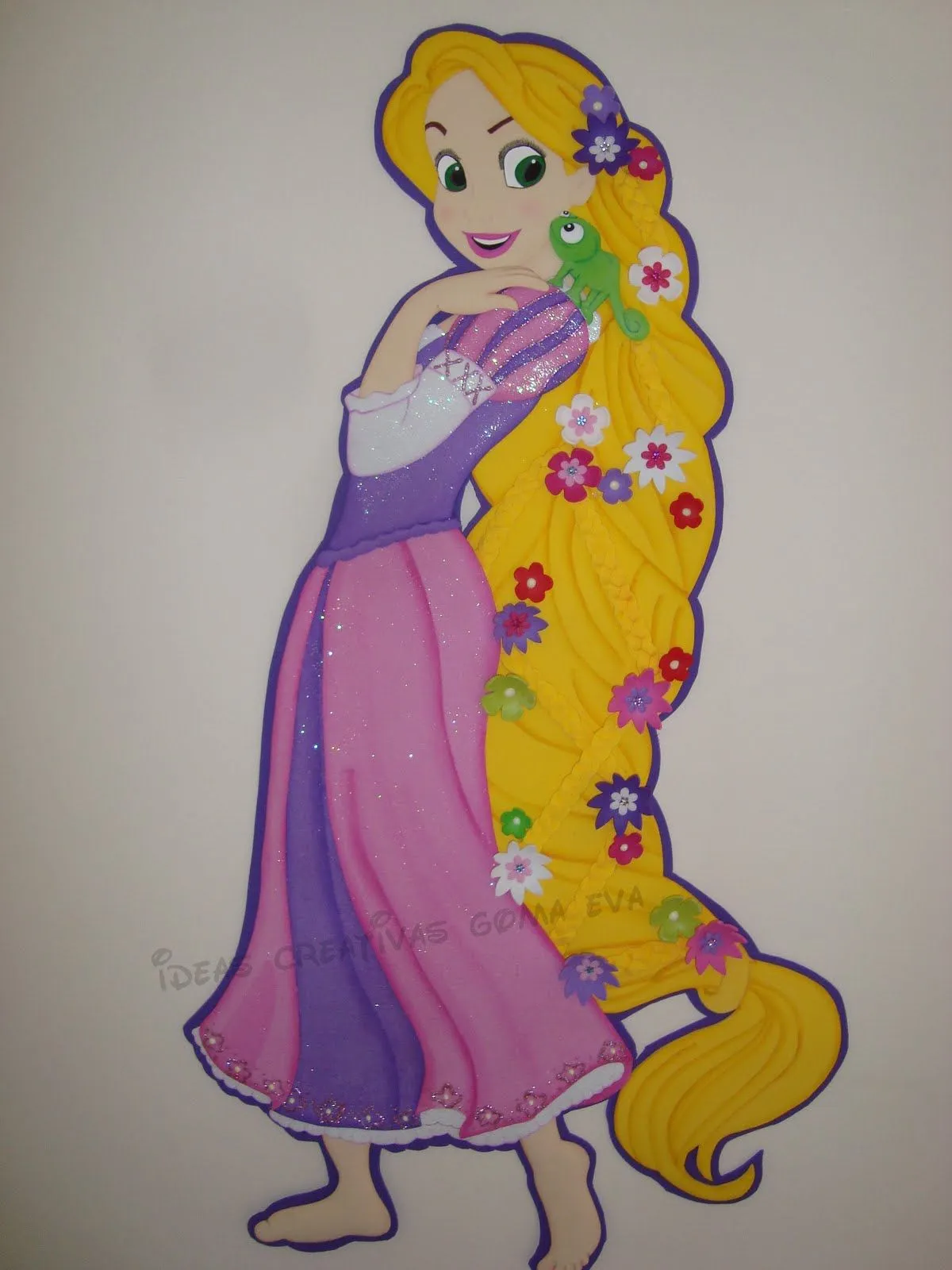 aplique en fomi princesa rapunzel gracias a adriana del taller de nana ...