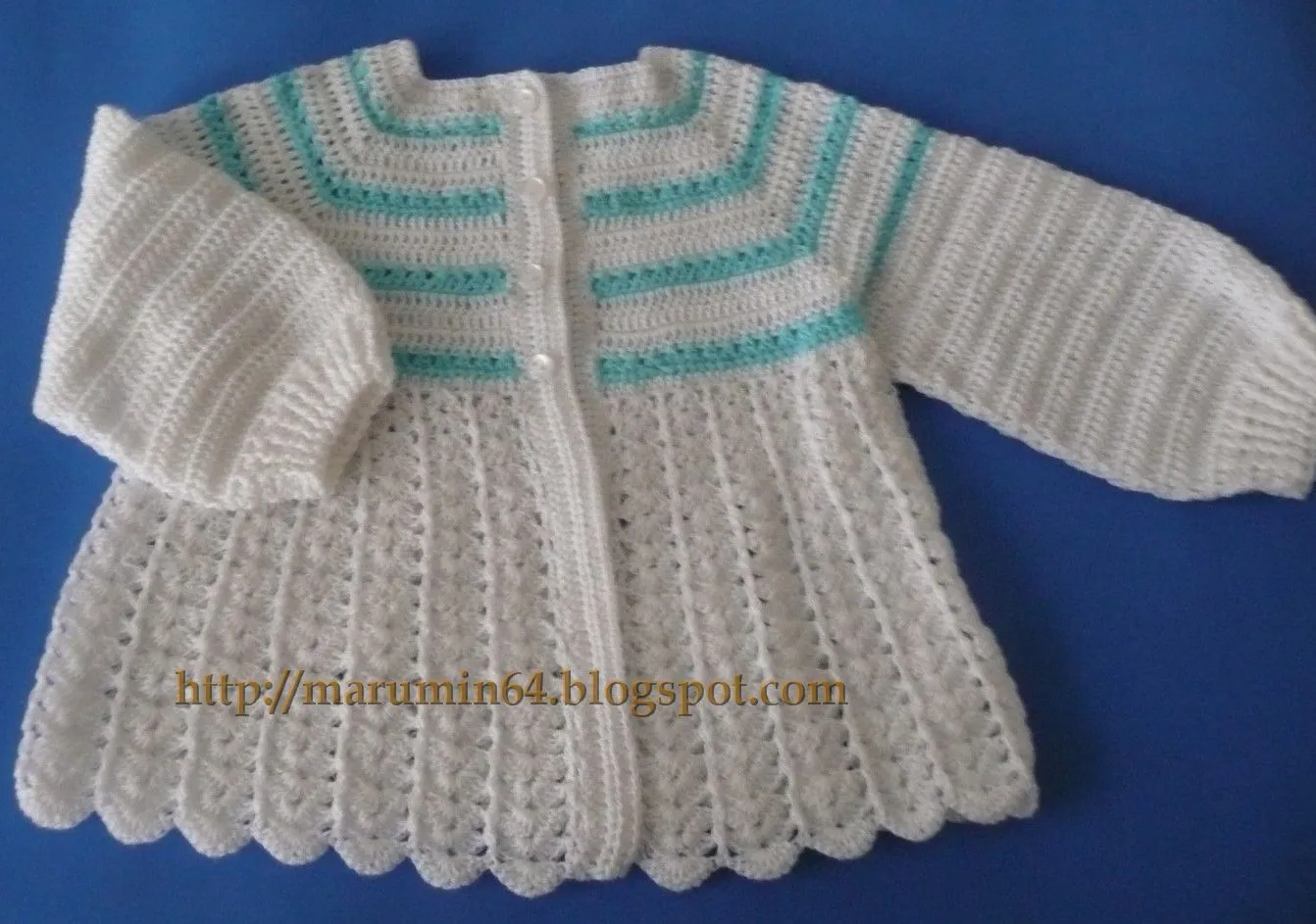 Marumin Crochet: Chambrita Canesú Cuadrado / Square Yoke Sweater