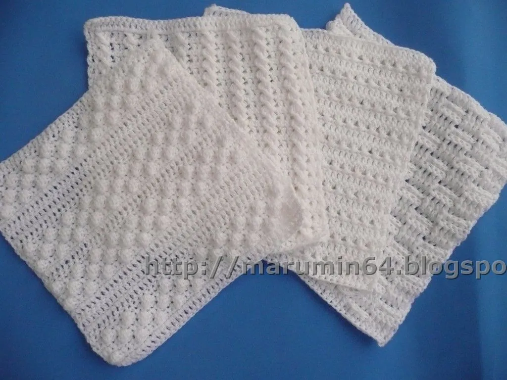 Marumin Crochet: Cuadrados para una manta / Squares for a blanket