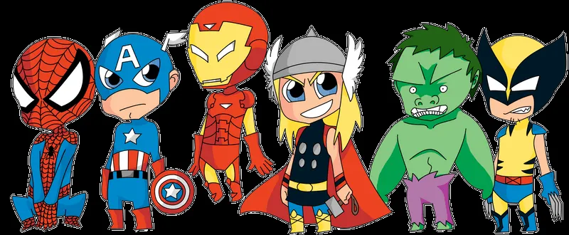 Marvel Hero Chibis by CaloyPinoy on DeviantArt