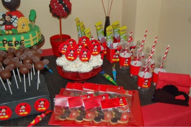 Mary Cakes & Cookies: Mesa dulce cumpleaños Mickey Mouse