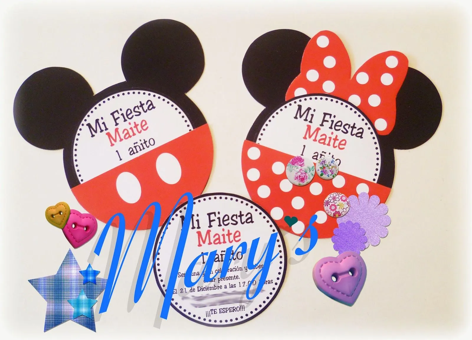 Mary´s Creaciones: Invitaciones Mickey Y Minnie Mouse