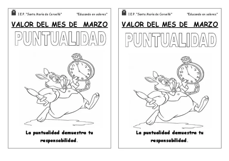 Valor de Marzo Puntualidad | PDF