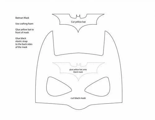 Cómo hacer una máscara de Batman casera?