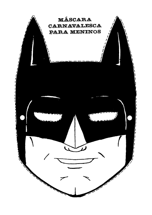 Mascara de Batman. - Manualidades a Raudales