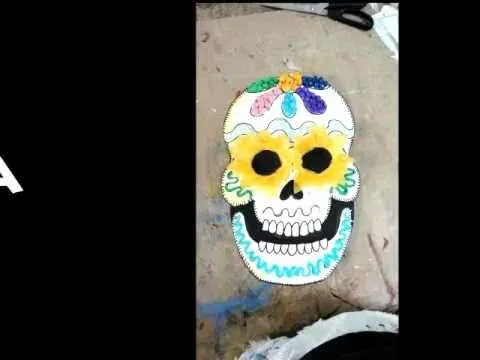 Máscara de Calavera Decorada - YouTube