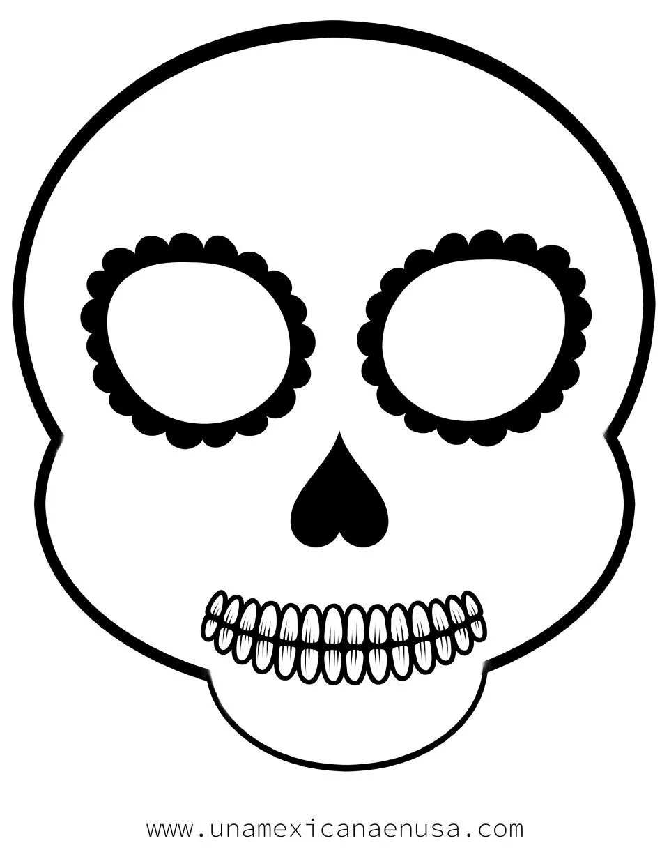 Máscara de Calaveras de azúcar para el día de Muertos – Una Mexicana en USA