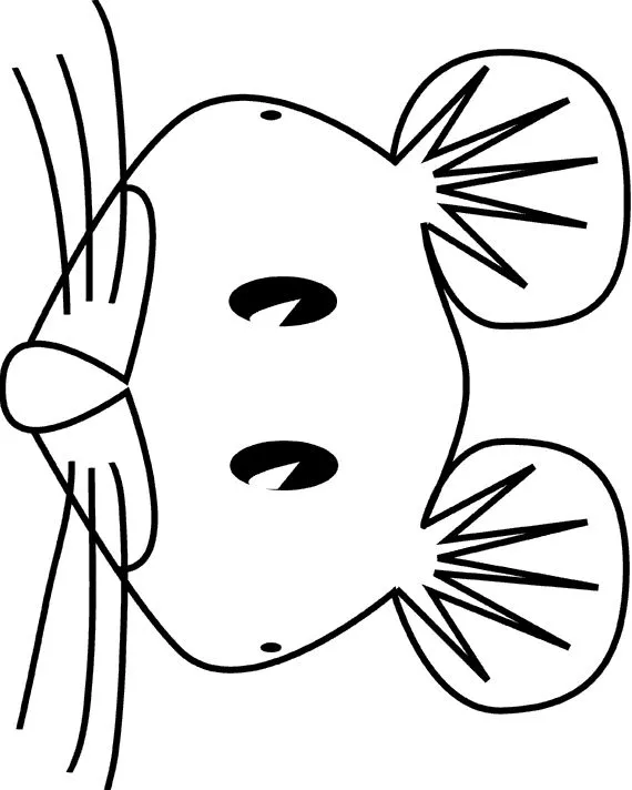 Molde de mascara de raton en foami - Imagui