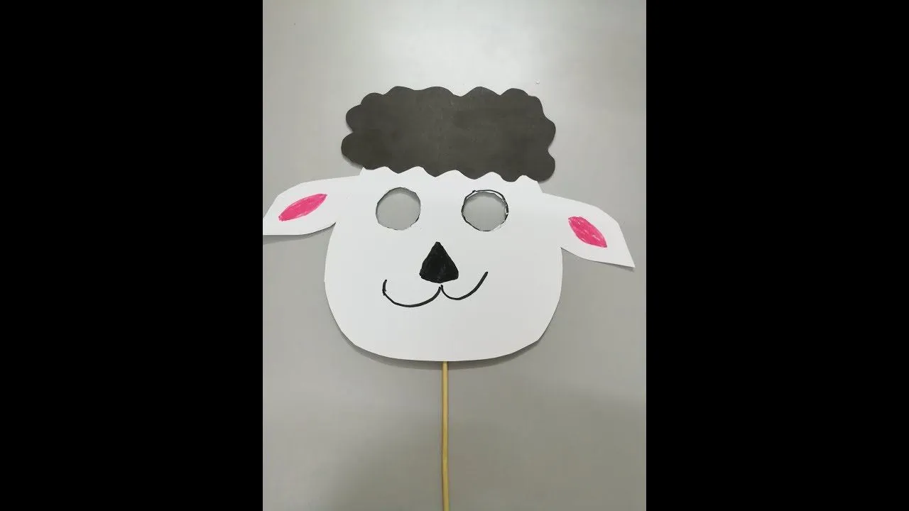 Máscara de cordero de Papel fácil - DIY - YouTube