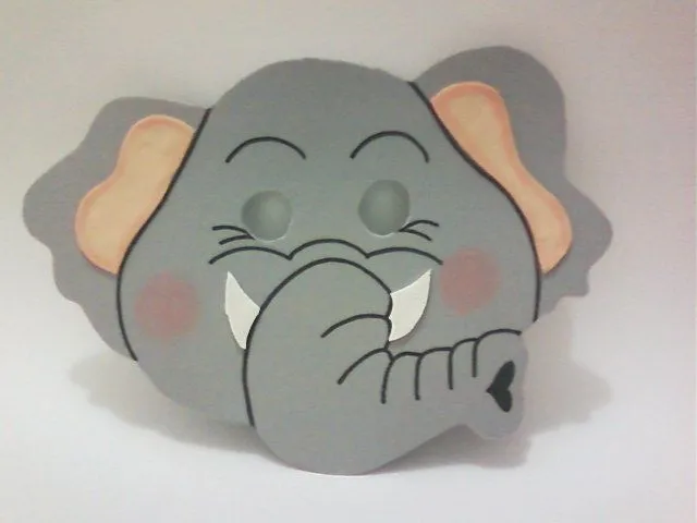 Mascara de elefante foami - Imagui