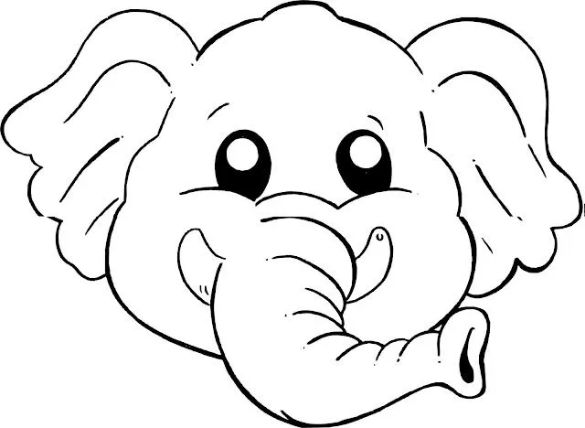 Mascara de elefante para dibujar - Imagui