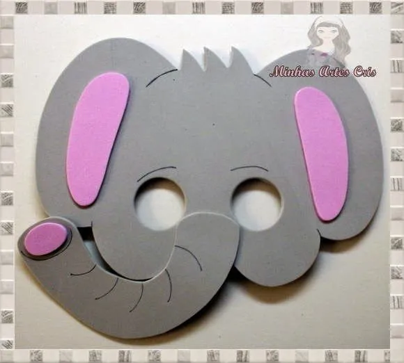 Como hacer una mascara de elefante con goma eva - Imagui