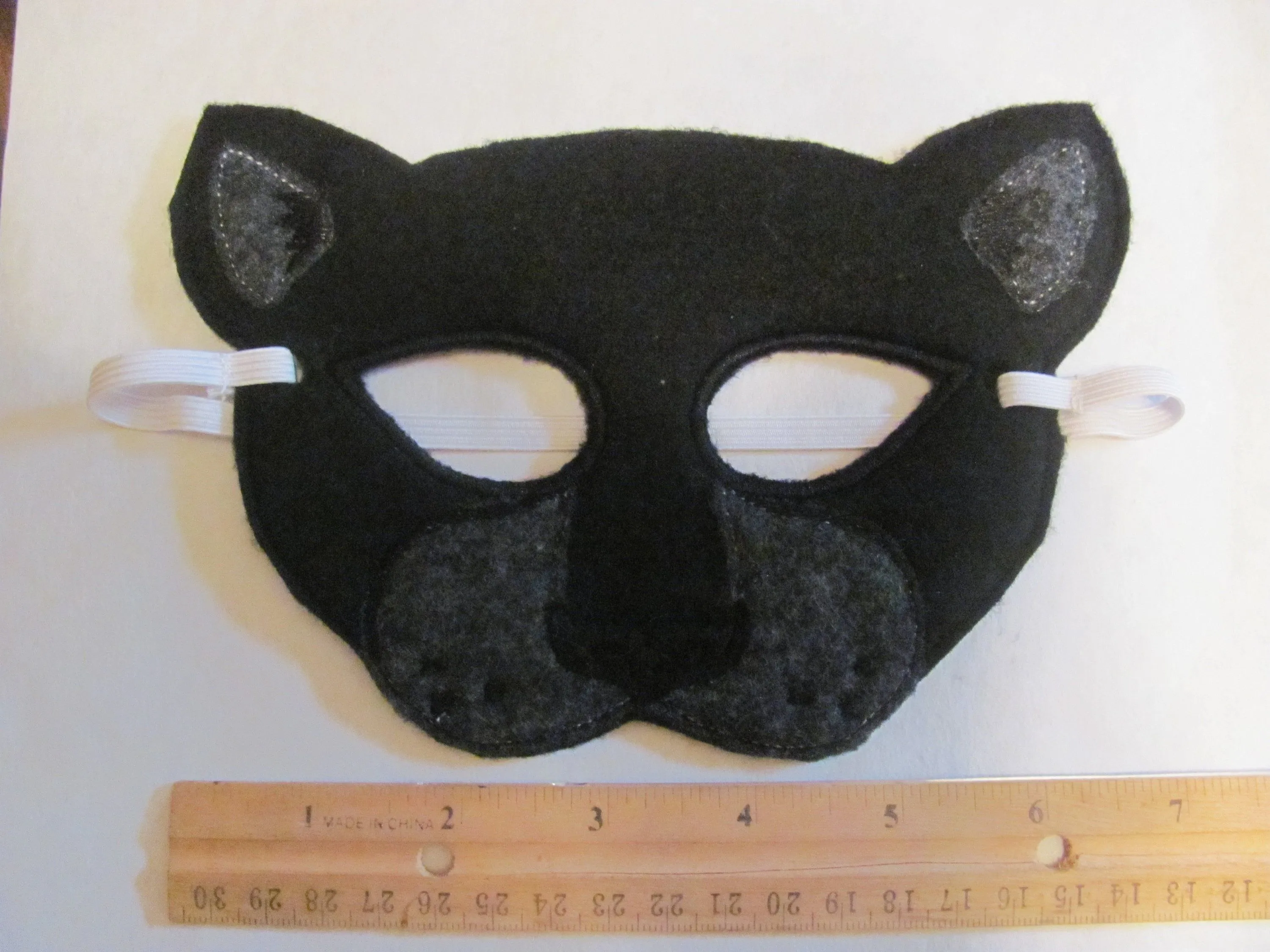 Máscara de fiesta de fieltro pantera apoyo fotográfico de - Etsy México