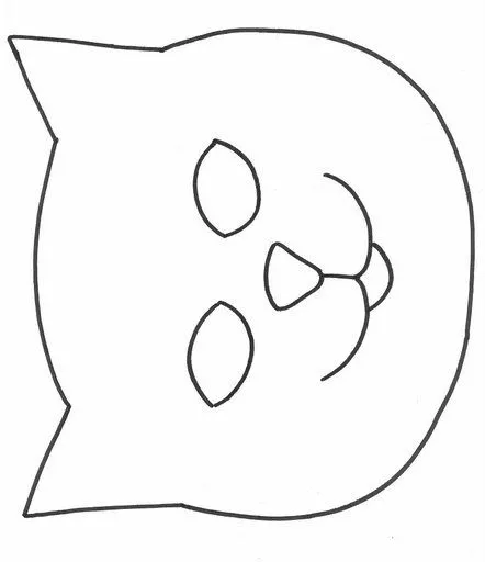 Molde de mascara de gato para imprimir - Imagui