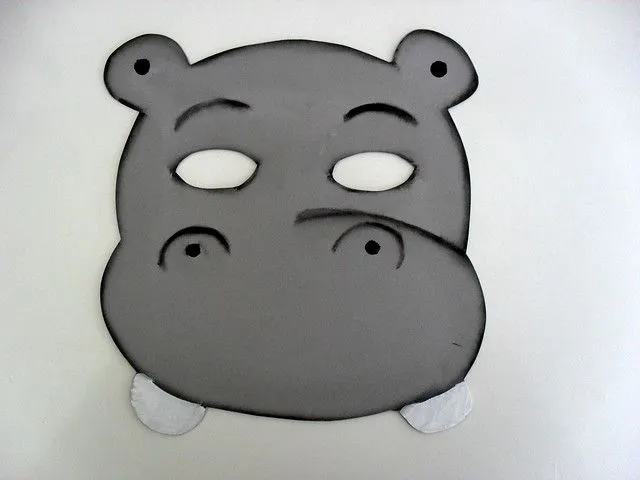 Como hacer máscara de hipopotamo - Imagui