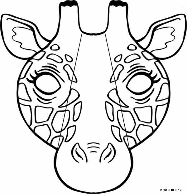 Mascara de jirafa para niños - Imagui