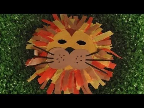 Máscara de león, disfraces caseros de carnaval - YouTube