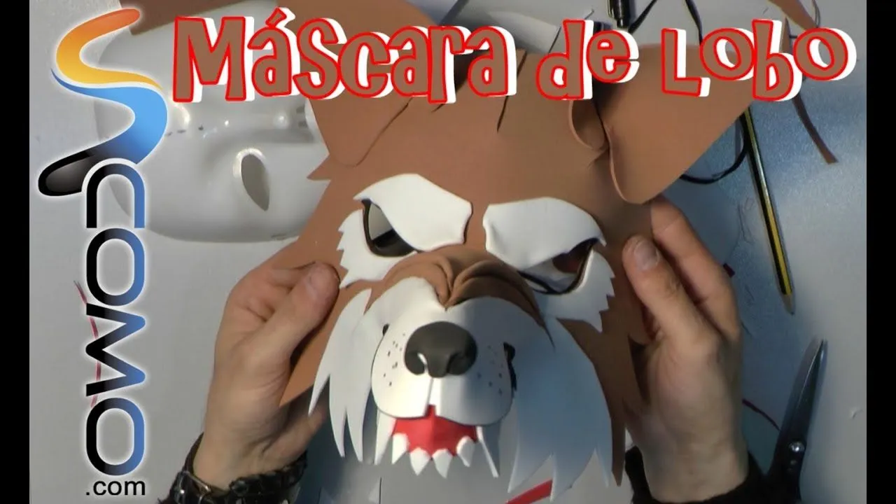 Como hacer una mascara de lobo feroz con fomi - Imagui