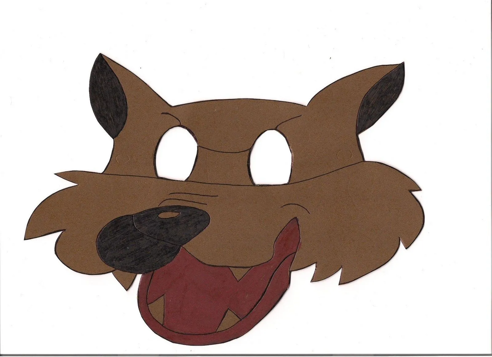 Como hacer mascaras de lobo de fomi - Imagui