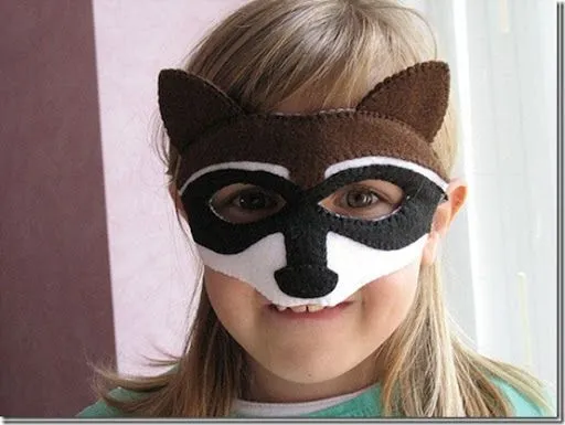 Máscaras de Carnaval: máscara de mapache