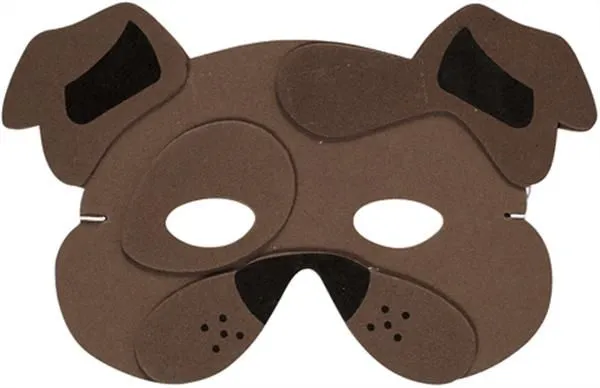 Máscara con moldes, mono, león, perro y gato | Máscaras de Carnaval