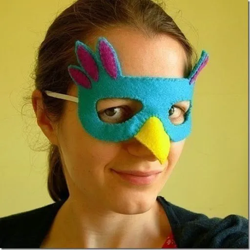 Cómo hacer una máscara pájaro en fieltro | Máscaras de Carnaval