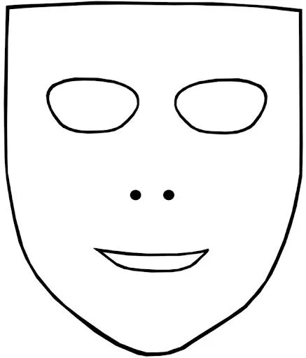Mascara de teatro para imprimir - Imagui