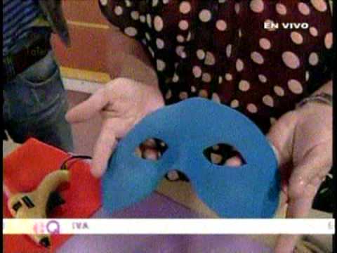 mascaras de carnaval en foamy - YouTube