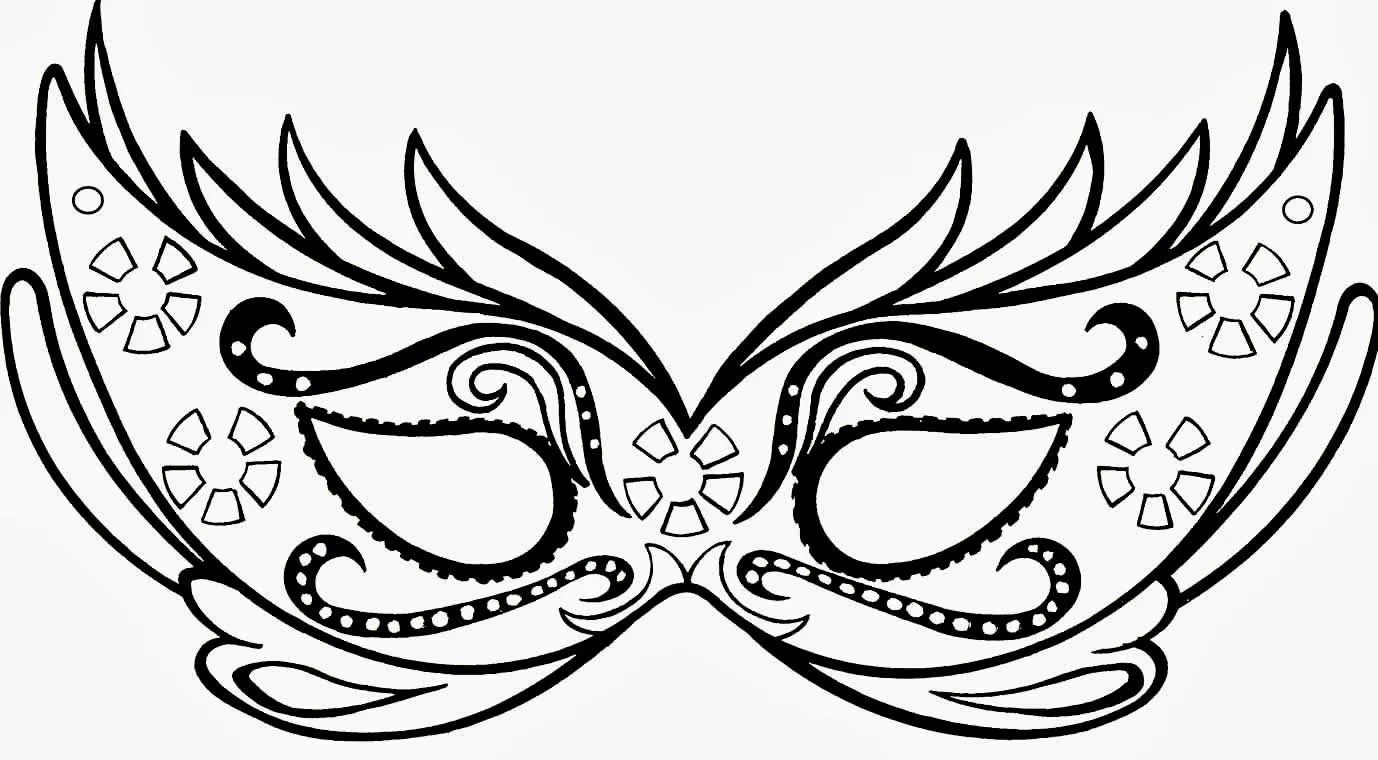 Máscaras carnaval, imprimir, colorear y usar - Disfraz casero Máscaras carnaval, imprimir, colorear y usar - Disfraz casero