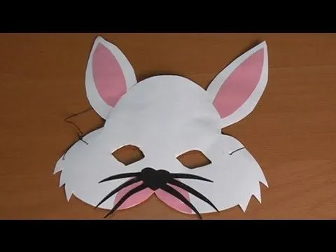 Como hacer una mascara de conejo en foami - Imagui