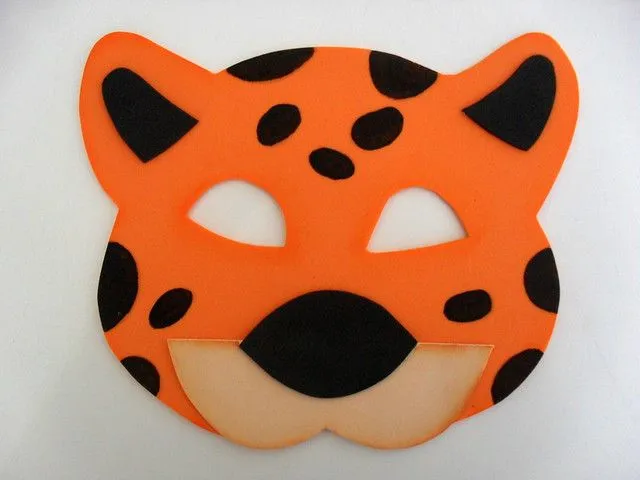 Como se hace una mascara de leopardo - Imagui
