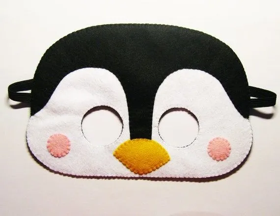 Como hacer mascaras de pinguinos - Imagui