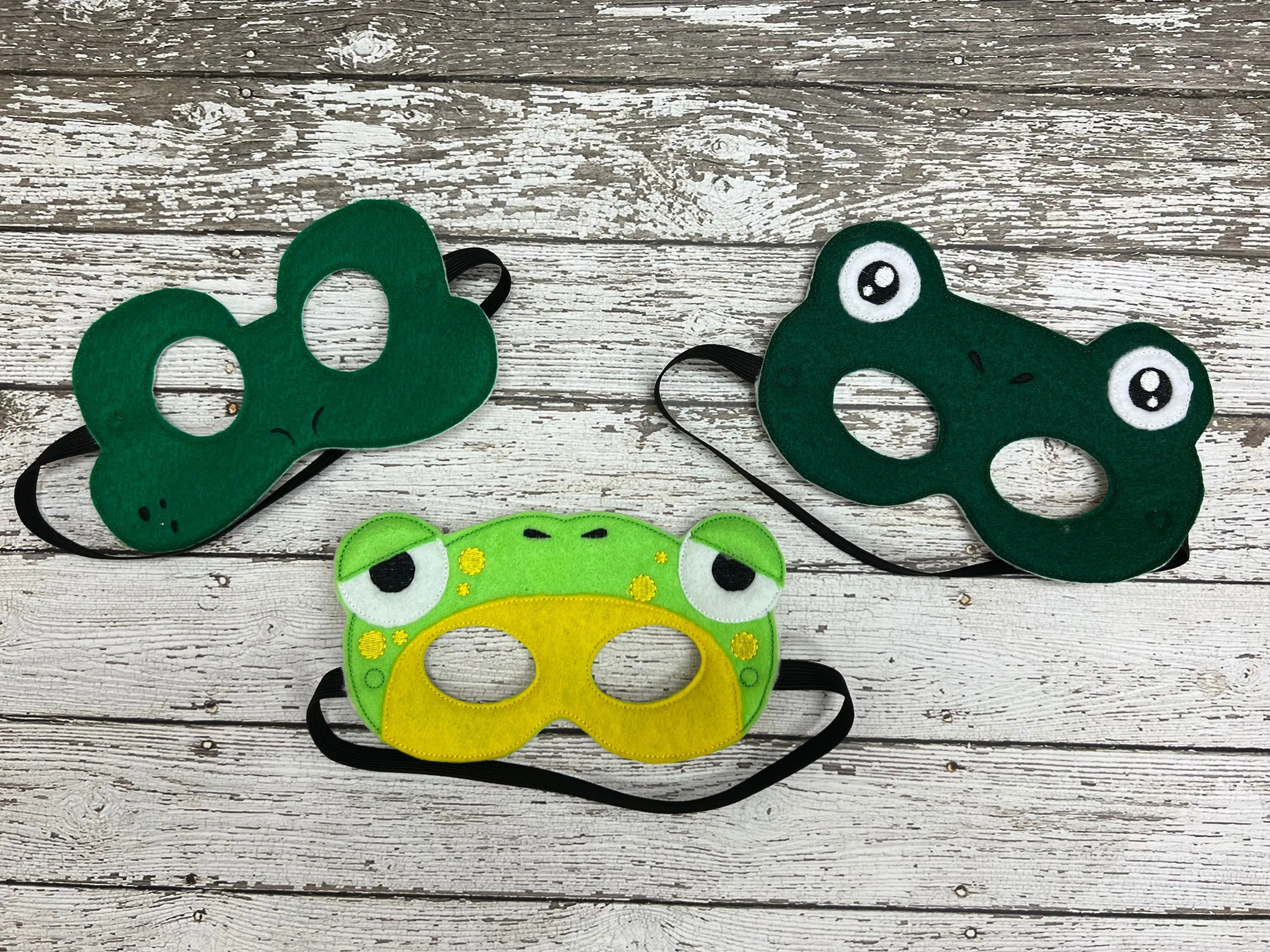 Máscaras de rana Máscaras de fieltro de sapo Máscara de animal - Etsy México