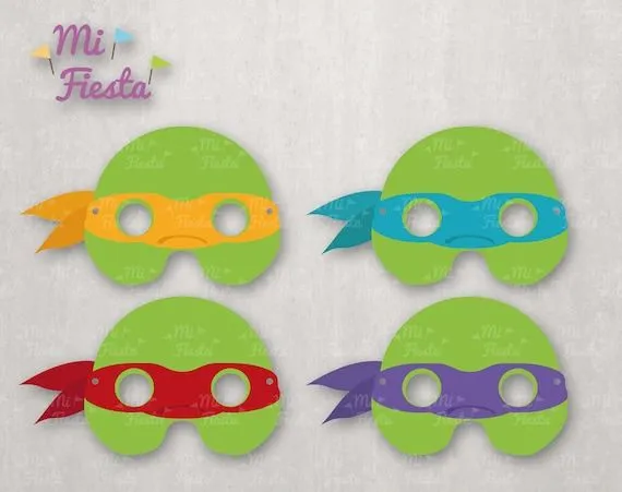 Mascaras Tortugas Ninja para niños descarga directa por MiFiesta
