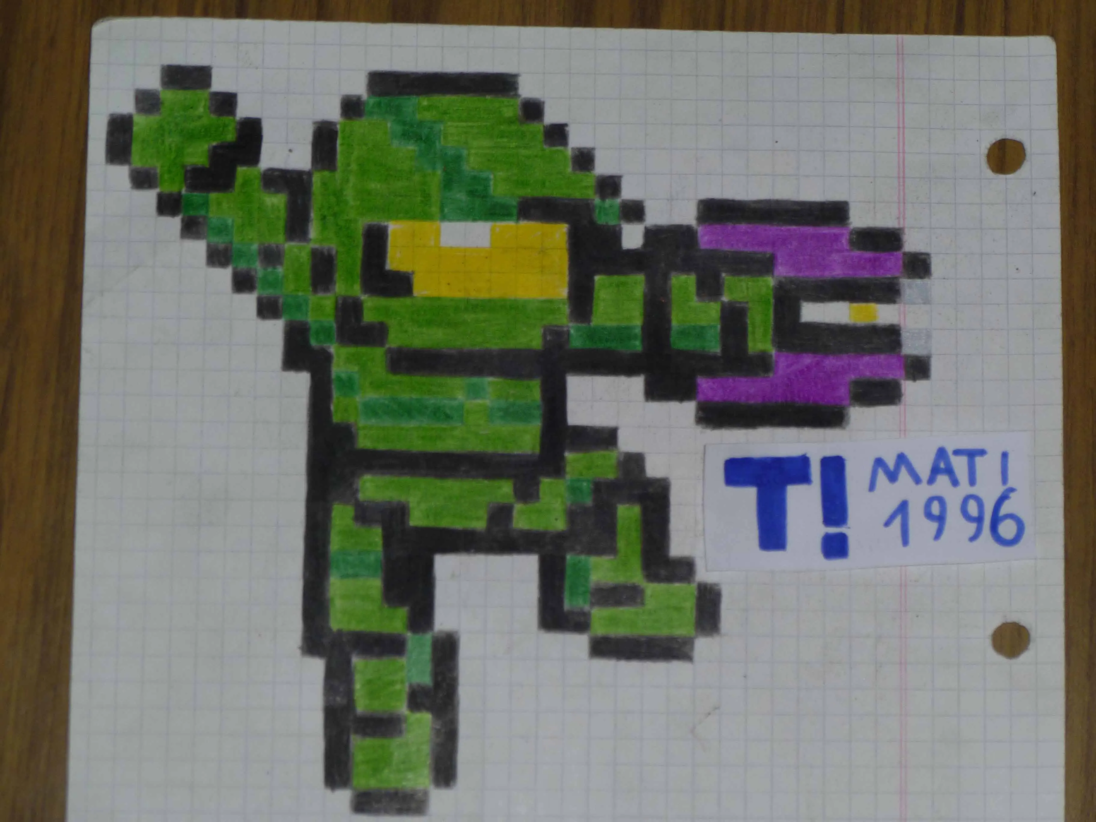 Mi arte Gamer en papel cuadriculado - Taringa! Mi arte Gamer en papel cuadriculado - Taringa!