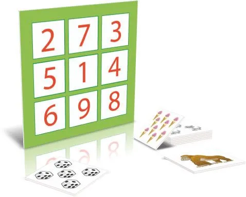 Material didactico - A divertirse con los números - Lotería