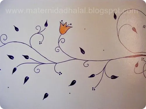Maternidad halal: Cómo hacer un dibujo en la pared