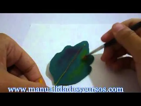 Matizando hojas de goma eva o foamy - YouTube