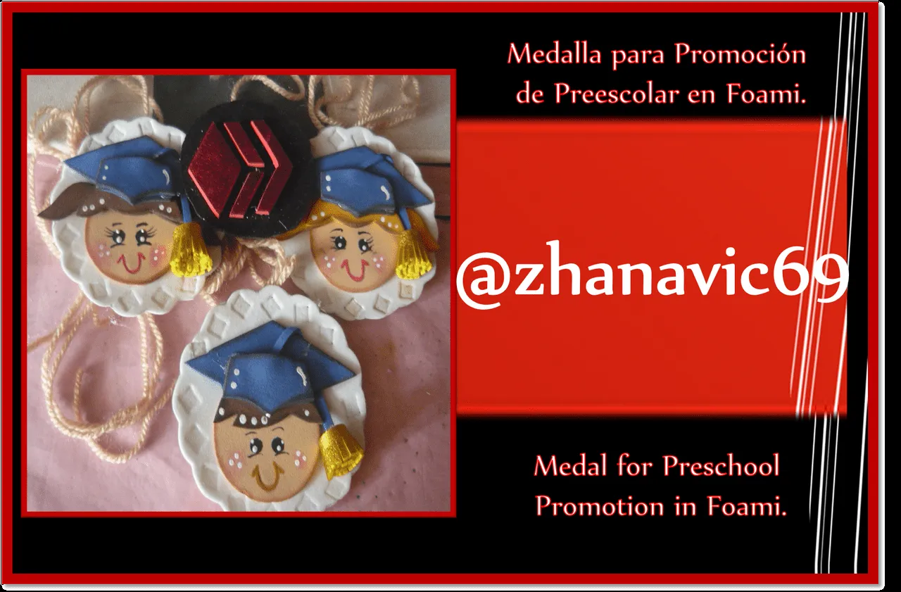 Medalla para Promoción de Preescolar en Foami. // Medal for Preschool  Promotion in Foami. | PeakD