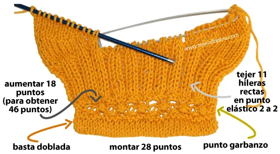 Medias tejidas con 2 agujas - Tejiendo Perú