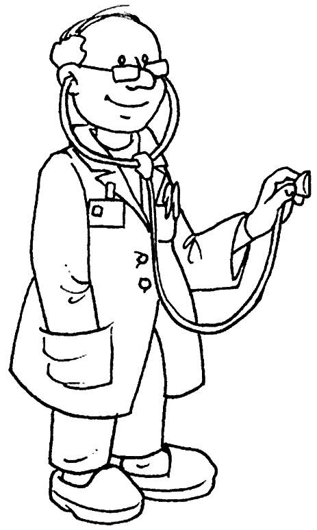 Día del médico para pintar | Colorear imágenes Día del médico para pintar | Colorear imágenes