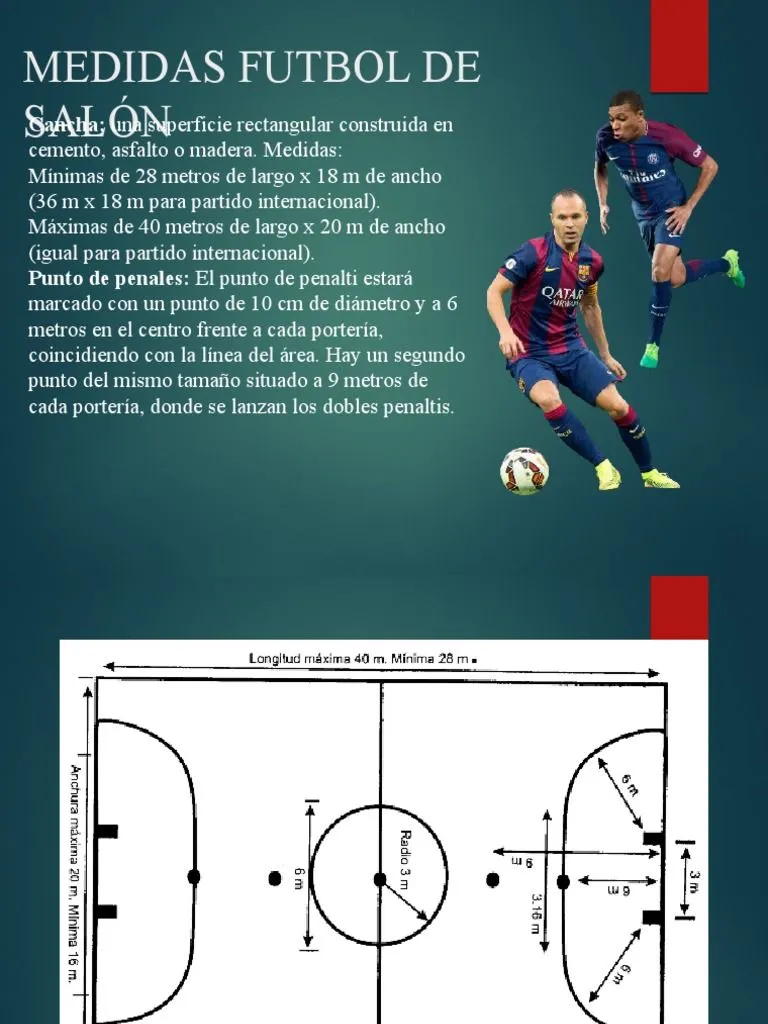 Medidas Futsal y Futsalón y Diferencias. | PDF | Asociación de Futbol |  Juegos de habilidad física