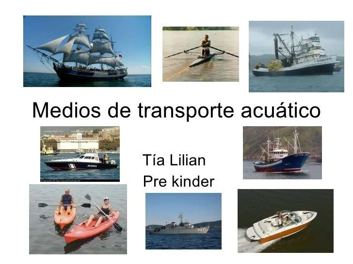 Medios de transporte acuático