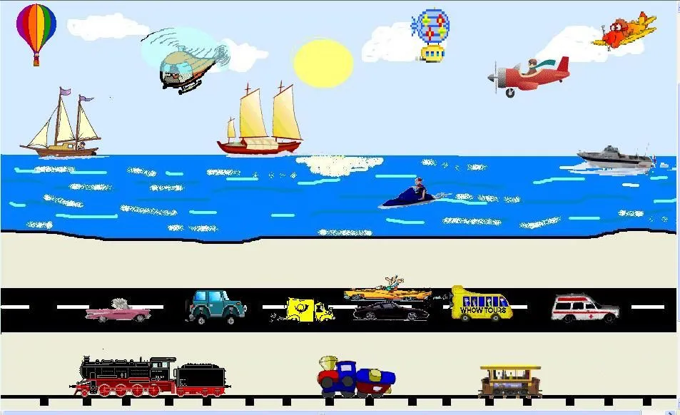 LOS MEDIOS DE TRANSPORTE PARA NIÑOS DE TRANSICIÓN LOS MEDIOS DE TRANSPORTE PARA NIÑOS DE TRANSICIÓN