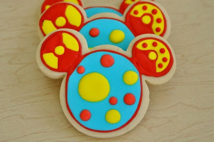 Meeska Mooska 1 dozen Mickey Mouse Toodles Cookies | Fancy Cookies ...