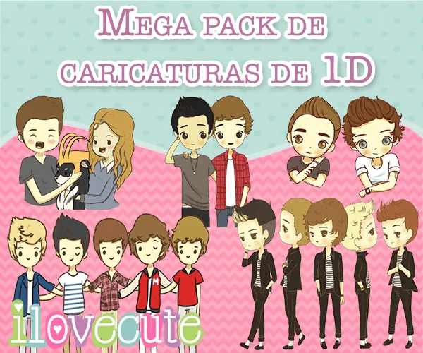 Mega Pack de Caricaturas de 1D by IloveCute1220 on DeviantArt