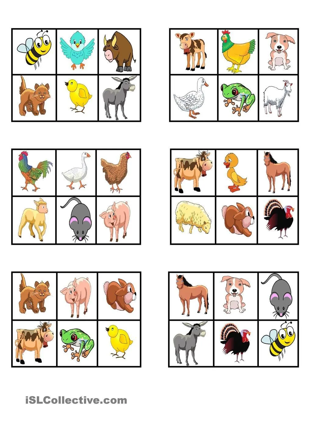 Las mejores 28 ideas de loteria de animales | loteria de animales, animales,  fichas de animales